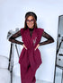 Komplekts "INTENSE 22666" - veste + bikses - BORDO